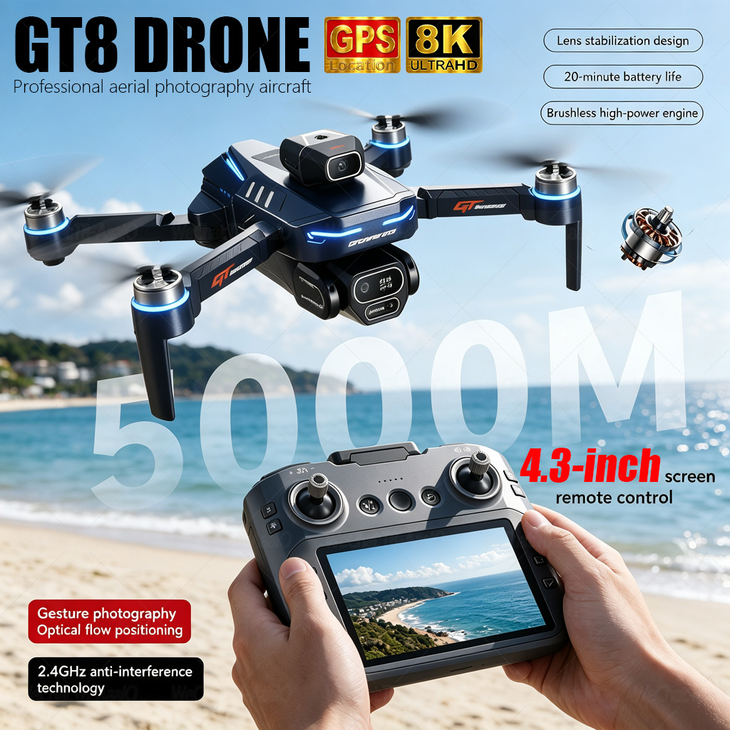 Drone Video Production - NEW GT8 HD RC 드론 4K