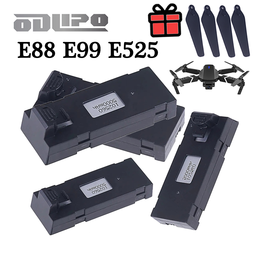 E88 3.7V 5000mAh 리포 배터리 드론 백업  - Eachine Drone E58 리뷰 및 가격