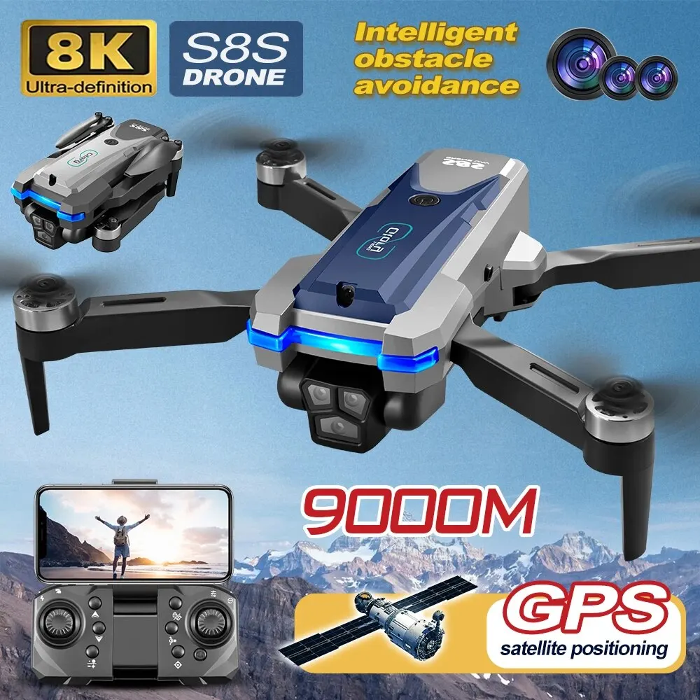 S8S GPS 드론 5G 와이파이 8K HD 듀얼 ES - Drone Aerial Photography 리뷰 및 가격